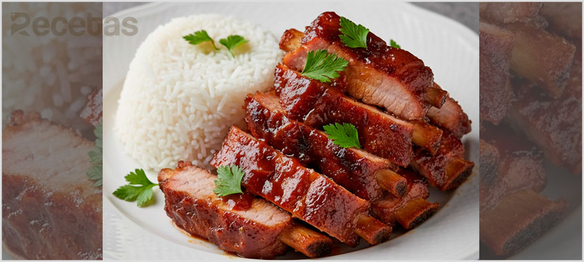 Costillas de cerdo con salsa de tamarindo